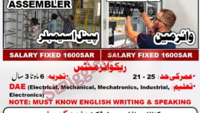 Jobs in Saudi Arabia for Fresh DAE Panel Assemblers & Wiremen – Free Visa & Ticket!