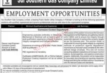 Jobs Opportunity in SSGC Karachi July