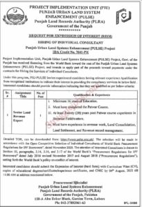 PLRA Jobs 2025 – Apply Online for Senior Land Revenue Expert