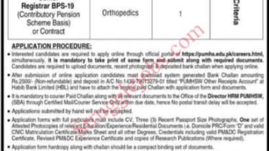 Apply Now PUMHS for Women Jobs 2025