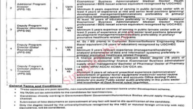 Jobs in Health & Population Department Punjab