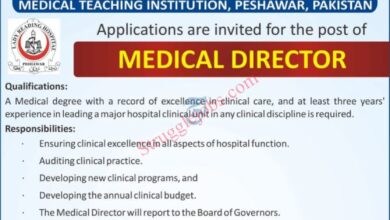 Medical Director Jobs in LRH Peshawar