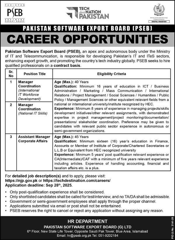 PSEB Jobs Opportunity 2025 Apply Online Before 28 Sept
