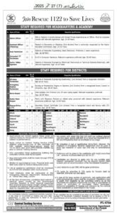 Rescue 1122 Jobs in Punjab 2025 Emergency Service Department